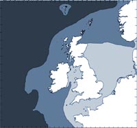 Northern bottlenose whale distribution map